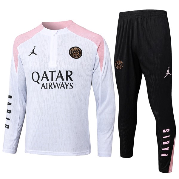 Sudadera De Training PSG 2024-2025 Blanco Rosa